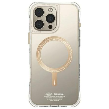 SK-2024IPP69-SDOPRM-GLD | Back cover | Apple | iPhone 16 Pro Max | Plastic | Transparent/Champagne SK-2024IPP69-SDOPRM-GLD