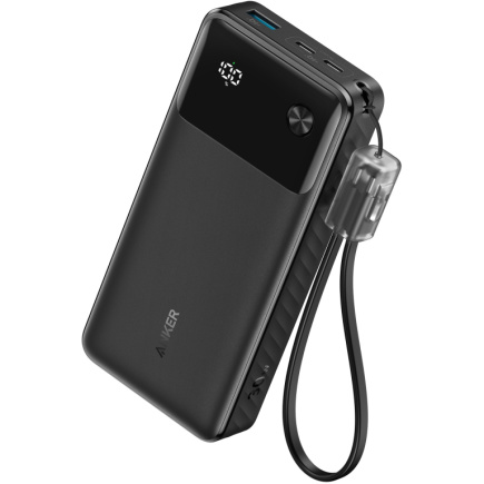 Anker PowerBank 20.000 mAh 30W 1x USB-A 2 x USB-C inkl. USB-C Kabel Must