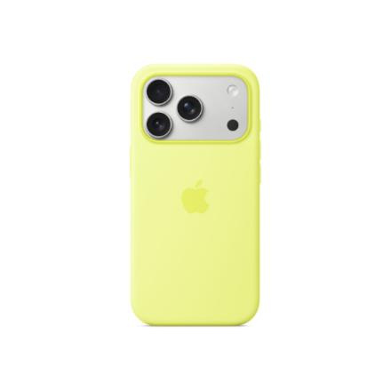 Apple iPhone 17 Pro Silicone Case with MagSafe – Neon Yellow | Apple MGFF4ZM/A