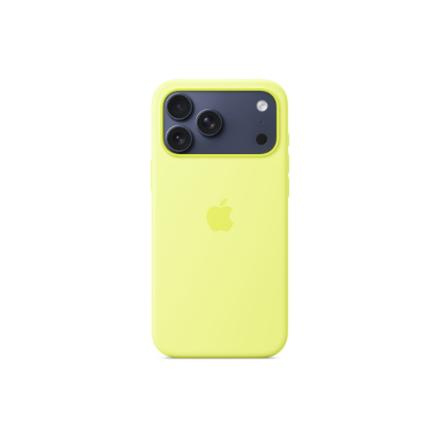 Apple iPhone 17 Pro Max Silicone Case with MagSafe – Neon Yellow | Apple MGFM4ZM/A