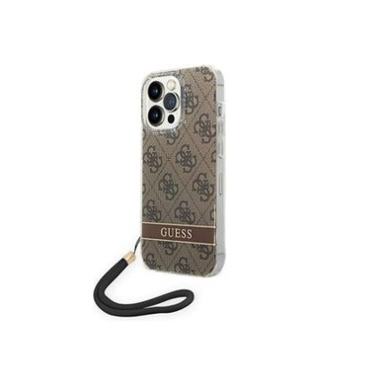 GUESS | GUOHCP14LH4STW | Back cover | Apple | iPhone 14 Pro | Plastic | Brown 3666339093853