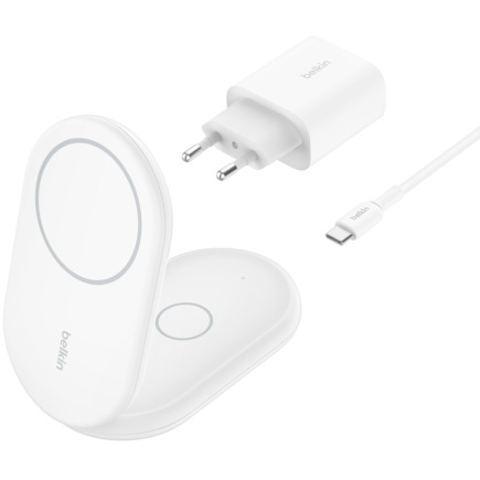 Belkin Wireless BOOST CHARGE Qi2 Ladestation 15W, weiss