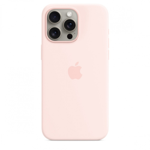 Apple Silicone case with MagSafe for iPhone 15 Pro Max - light pink