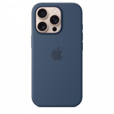 Apple Silicone case with MagSafe for iPhone 16 Pro - Denim
