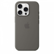 Apple Silicone case with MagSafe for iPhone 16 Pro - Stone Gray
