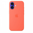 Apple iPhone 16 Silicone Case with MagSafe - Tangerine
