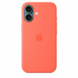 Apple iPhone 16 Silicone Case with MagSafe - Tangerine