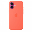 Apple iPhone 16 Silicone Case with MagSafe - Tangerine