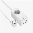 Fixed harging Strip power extension adapter with 2x USB-C and 2x USB, GaN III, 1.5m, PD 65W | FIXCS65-1.5-WH FIXCS65-1.5-WH