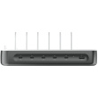 4smarts Ladestation Team 100W 5C/1A inkl. 6 Kabel. spacegrau
