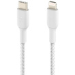 Belkin Lightning/USB-C Kabel ummantelt mfi 1m weiß