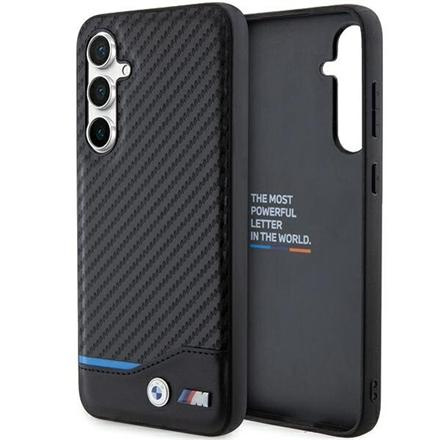 BMW | BMHCS23FE22NBCK | Back cover | Samsung | Galaxy S23 FE | Leather Carbon | Black BMHCS23FE22NBCK