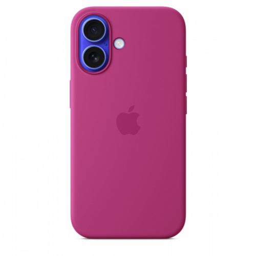 Apple Silicone case with MagSafe for iPhone 16 - vivid pink