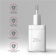 AXAGON Wallcharger 2x port (USB-A + USB-C), 20W | ACU-PQ20W ACU-PQ20W