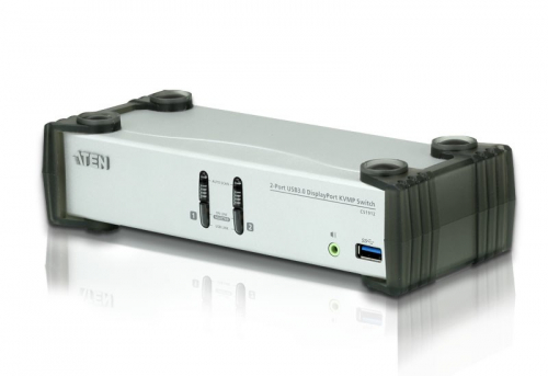 ATEN 2-Port USB 3.1 Gen 1 DisplayPort 1.1 KVMP™ Switch with Speaker (KVM cables included)