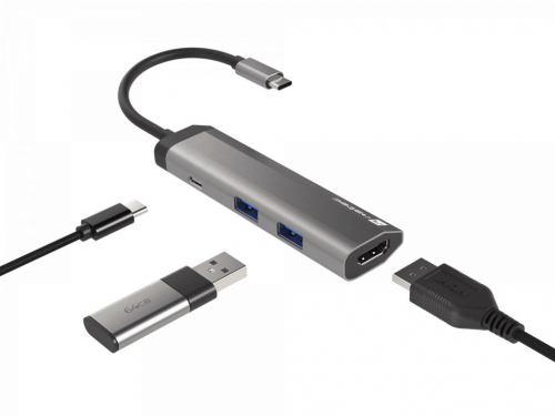 NATEC Fowler Slim Wired USB 3.2 Gen 1 (3.1 Gen 1) Type-C Black, Chrome