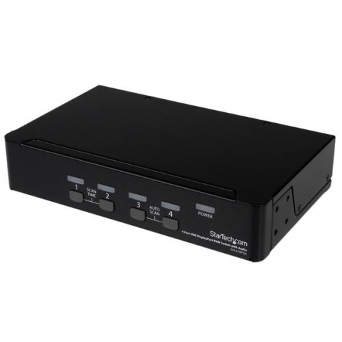 StarTech.com 4 Port USB DisplayPort KVM Switch with Audio