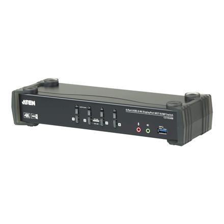 Aten | 4-Port USB3.0 4K DisplayPort KVMP Switch with Built-in MST Hub | CS1924M