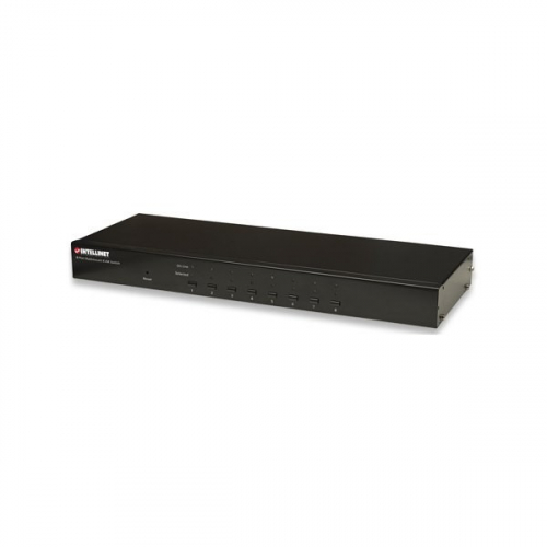 Intellinet 8-port KVM switch USB/PS2 z OSD, rack