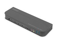 DIGITUS KVM Switch 4x1 DP DP/HDMI Out USB 4Kx2K 60Hz