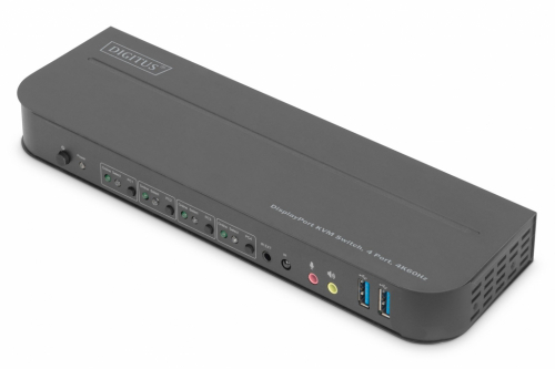 DIGITUS KVM Switch 4-Port, 4K60Hz, 4x