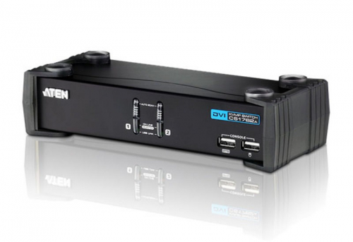 ATEN 2port DVI KVMP USB hub, audio, 1.2m