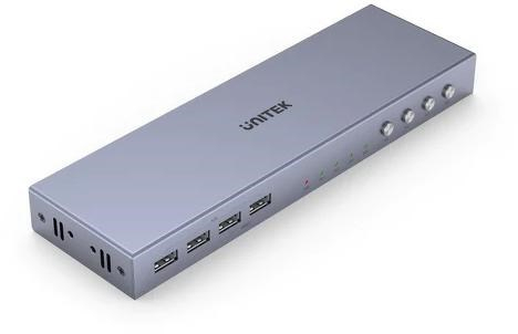 UNITEK V306A KVM switch Grey