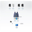 Aten 4-Port USB VGA/Audio Cable KVM Switch | Aten | 4-Port USB VGA/Audio Cable KVM Switch (0.9m, 1.2m)