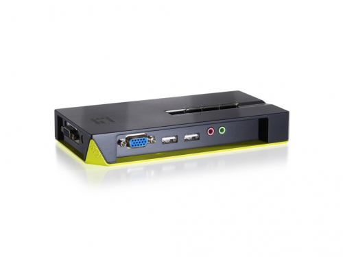 LevelOne 4-Port USB VGA KVM Switch, audio support