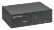 Manhattan DisplayPort 1.2 KVM Switch 2-Port, 4K@60Hz, USB-A/3.5mm Audio/Mic Connections, Cables included, Audio Support, Control 2x computers from one pc/mouse/screen, USB Powered, Black, Three Year Warranty