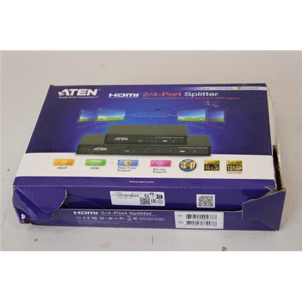 Renew.  | Aten | 4-Port 4K HDMI Splitter | VS184A | DAMAGED PACKAGING