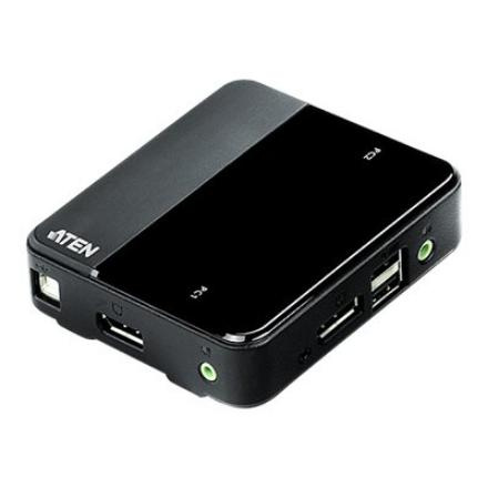 Aten 2-Port USB DisplayPort/Audio KVM Switch (4K UHD Supported) | Aten | 2-Port USB DisplayPort/Audio KVM Switch (4K Supported and Cables included)
