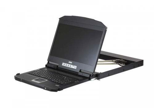 ATEN 1U Ultra Short Depth D. Rail FHD LCD Console