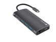 MULTIPORT ADAPTER NATEC FOWLER 2 V2 USB-C 8IN1 HUB ->USB 3.0 3X, HDMI 4K, USB-C, RJ45, SD, MICRO SD