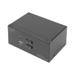 Digitus KVM Switch, 2-Port, Dual Display, 4K, DisplayPort | DS-12862