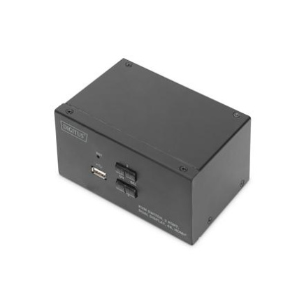 Digitus KVM Switch, 2 Port, Dual Display, 4K, HDMI | DS-12860