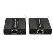 Techly IDATA EXT-E71 AV extender AV transmitter & receiver Черный