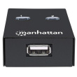Manhattan USB-A Automatic Sharing Switch, 2x USB-B Ports, 480 Mbps (USB 2.0), Dual Control (Auto-Sensing or Manual), Bus Powered, Hi-Speed USB, inc 1x 1.5m USB-A to USB-B cable, Must, Three Year Warranty