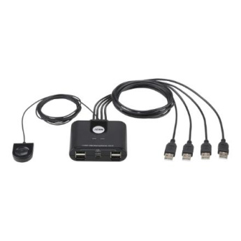 Aten 4-Port USB 2.0 Peripheral Sharing Device | Aten | 4 x 4 USB 2.0 Peripheral Sharing Switch Aten 4-Port USB 2.0 Peripheral Sharing Device | Aten | 4 x 4 USB 2.0 Peripheral Sharing Switch