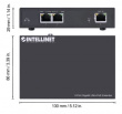 Intellinet 2-Port Gigabit Ultra PoE Extender, Adds up to 100 m (328 ft.) to PoE Range, PoE Power Budget 60 W, Two PSE Ports with 30 W Output Each, IEEE 802.3bt/at/af Compliant, Metal Housing