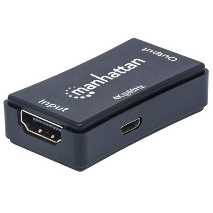 Manhattan HDMI Repeater, 4K@60Hz, Active, Boosts HDMI Signal up to 40m, Must, Three Year Warranty Manhattan HDMI Repeater, 4K@60Hz, Active, Boosts HDMI Signal up to 40m, Must, Three Year Warranty