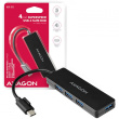 AXAGON HUE-G1C - 4x USB3.1 Gen1 SLIM hub 5Gbit/s- 14cm Type-C cable