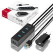 AXAGON HUE-S2BP - Charging Active Hub - 4 x SuperSpeed USB 3.0 - 1.2m Cable - Incl. AC Adapter 