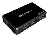 TRANSCEND USB 3.0-Hub with Fast Charging Poort for o.a. de iPad Black