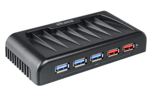 Akasa Connect 7 EX - USB 3.0 Hub incl. 2x Fast Charging Port