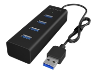 ICYBOX IB-HUB1409-U3 IcyBox 4x Port USB 3.0 Hub, Black