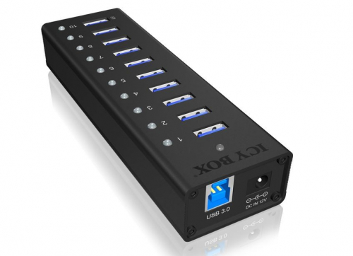IcyBox IB-AC6110 active 10 port USB 3.0 HUB