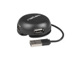 Natec Hub USB 4 port Bumblebee USB 2.0 black