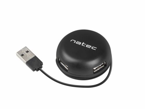Natec Hub USB 4 port Bumblebee USB 2.0 black