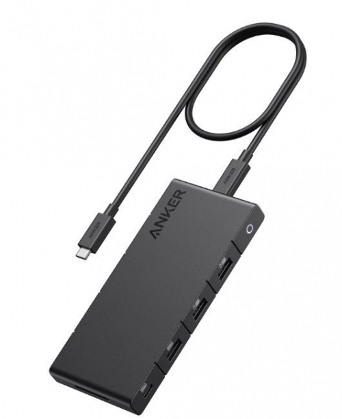 Anker 364 USB-C Dual Display 10-in-1 2x4K HDMI Eth black Hub